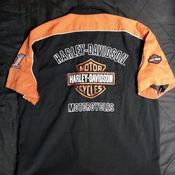 Harley-Davidson Motorcycles Short Sleeve Button Shirt - Picture 6 of 7
